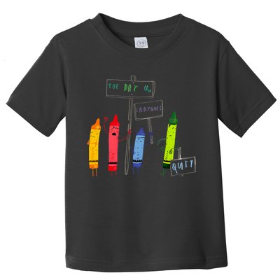 The Day The Crayons Quit Birthday Decorations Funny Toddler T-Shirt