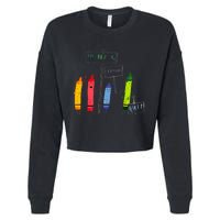 The Day The Crayons Quit Birthday Decorations Funny Cropped Pullover Crew