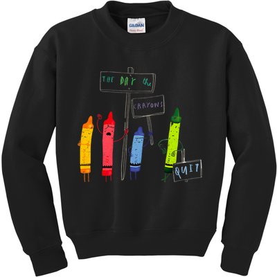 The Day The Crayons Quit Birthday Decorations Funny Kids Sweatshirt