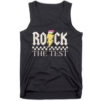 Testing Day Teacher Student Motivational Rock The Test Tank Top