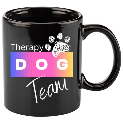 Therapy Dog Team 11oz C Handle Ceramic Mug