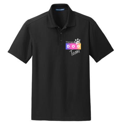 Therapy Dog Team Dry Zone Grid Polo