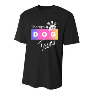 Therapy Dog Team Youth Performance Sprint T-Shirt