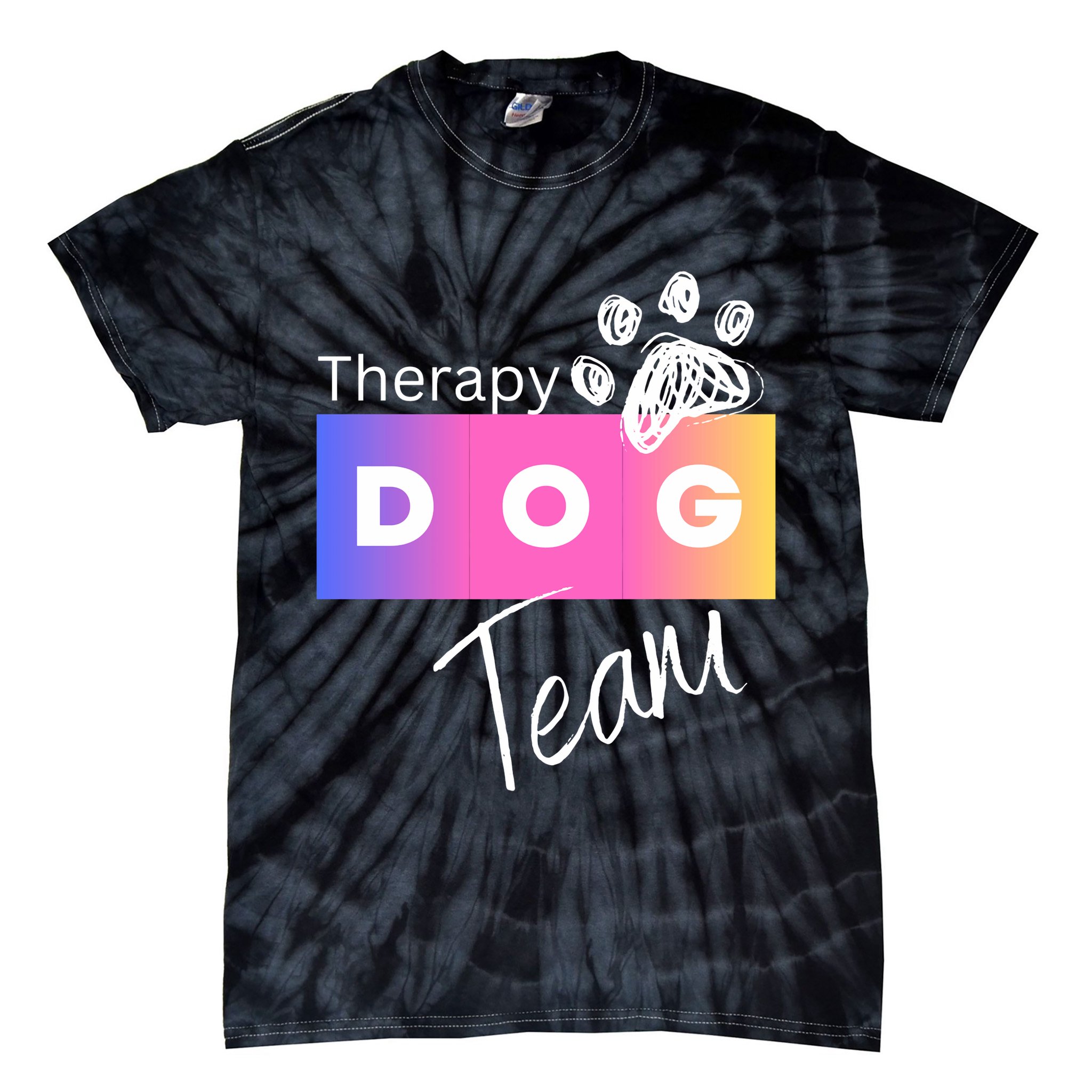Therapy Dog Team Tie-Dye T-Shirt