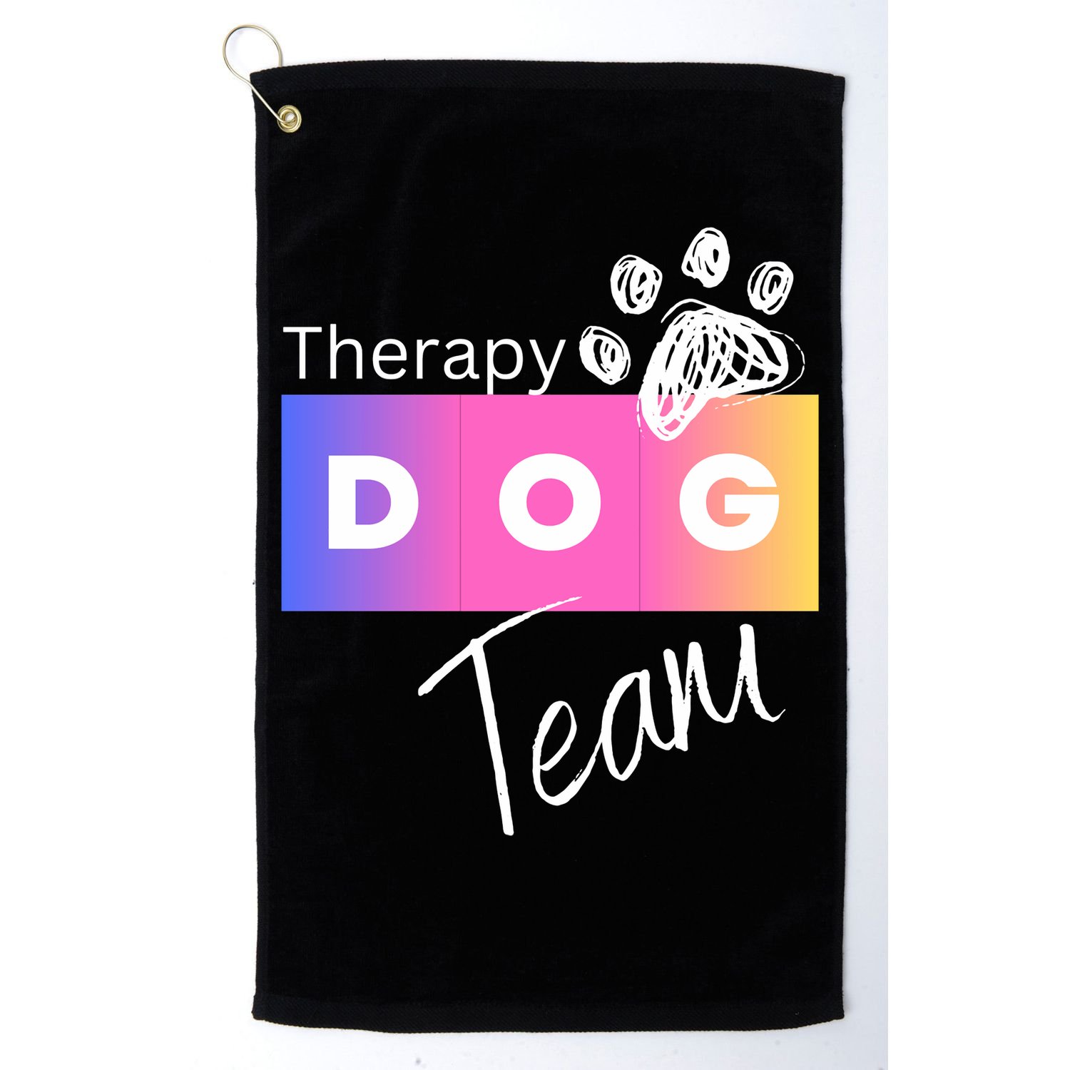 Therapy Dog Team Golf Towel