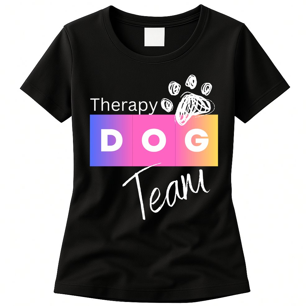 Therapy Dog Team Womens T-Shirt