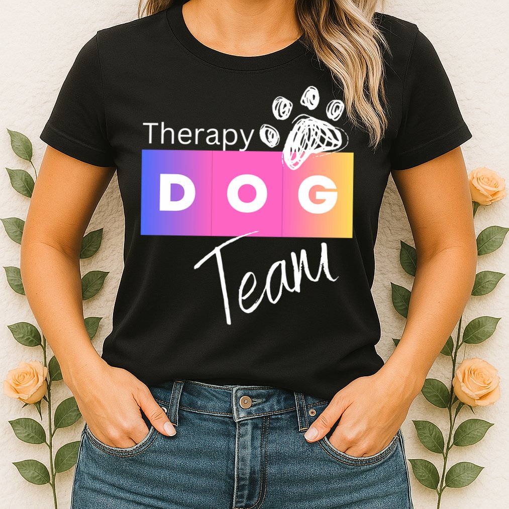 Therapy Dog Team Womens T-Shirt