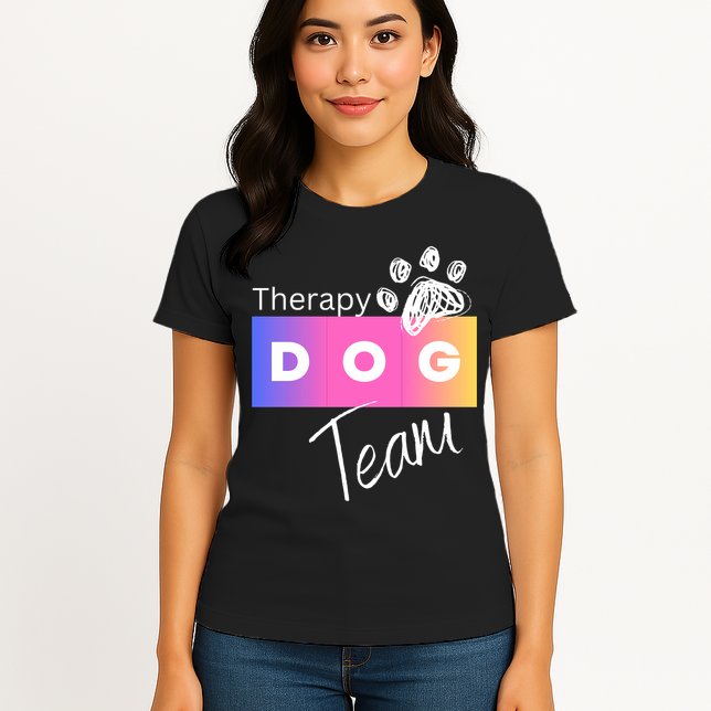 Therapy Dog Team Womens T-Shirt