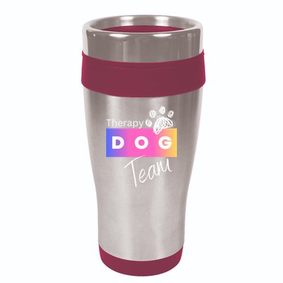 Therapy Dog Team 16oz Travel Tumbler