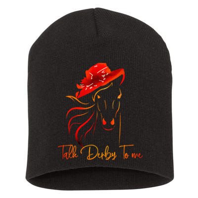 Talk Derby To Me Horse Racing Short Acrylic Beanie