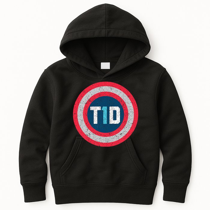 T1d Diabetic Type 1 Diabetes Awareness Kids Kids Hoodie