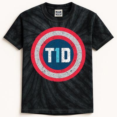 T1d Diabetic Type 1 Diabetes Awareness Kids Kids Tie-Dye T-Shirt