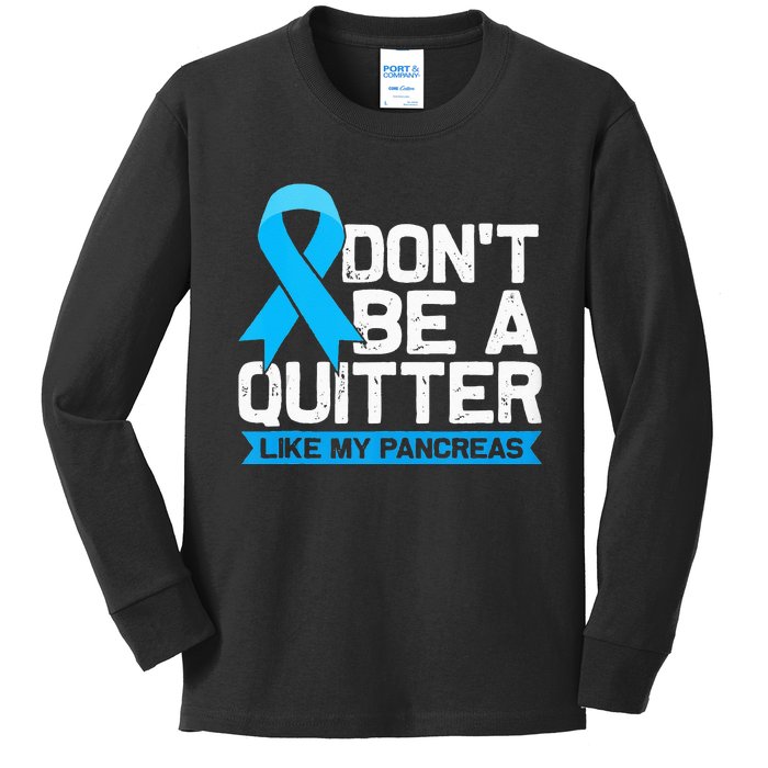 T1D Diabetic Type 1 Diabetes Awareness Gift Kids Long Sleeve Shirt