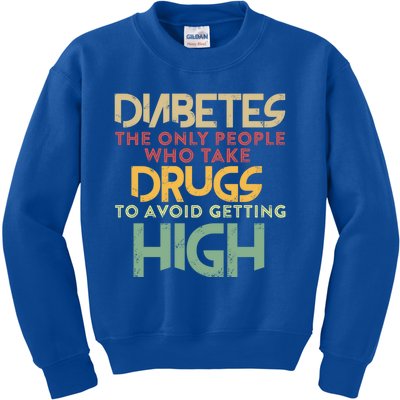 T1d Diabetic Type 1 Diabetes Awareness Funny Gift Kids Sweatshirt