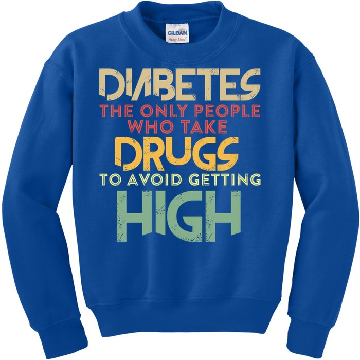 T1d Diabetic Type 1 Diabetes Awareness Funny Gift Kids Sweatshirt