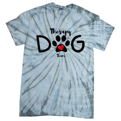 Therapy Dog Team Trending Design Tie-Dye T-Shirt