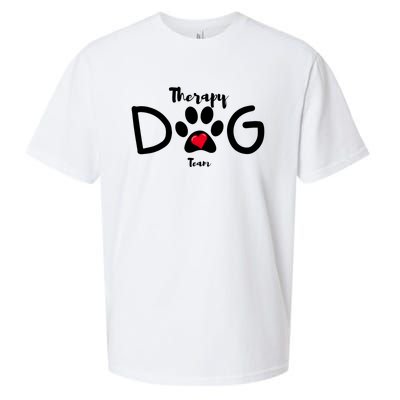 Therapy Dog Team Trending Design Sueded Cloud Jersey T-Shirt