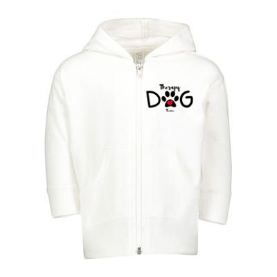 Therapy Dog Team Trending Design Toddler Zip Fleece Hoodie