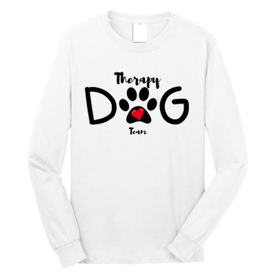 Therapy Dog Team Trending Design Long Sleeve Shirt