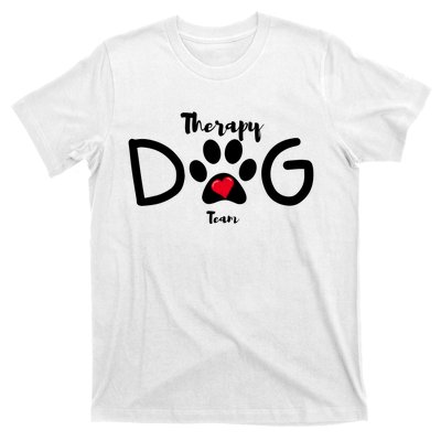 Therapy Dog Team Trending Design T-Shirt