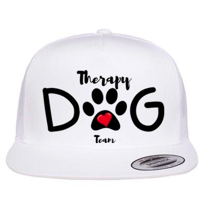 Therapy Dog Team Trending Design Flat Bill Trucker Hat