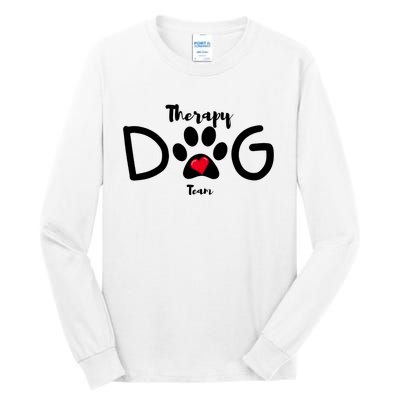 Therapy Dog Team Trending Design Tall Long Sleeve T-Shirt