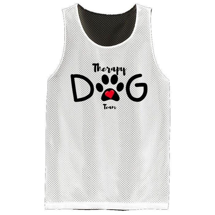 Therapy Dog Team Trending Design Mesh Reversible Basketball Jersey Tank