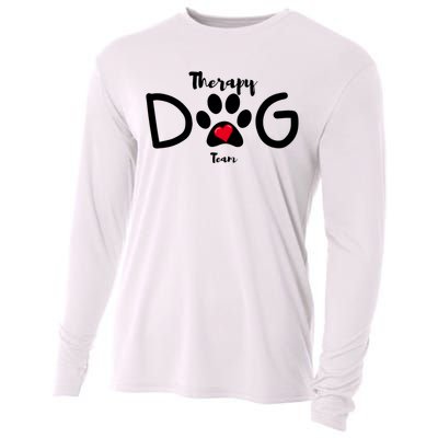 Therapy Dog Team Trending Design Cooling Performance Long Sleeve Crew