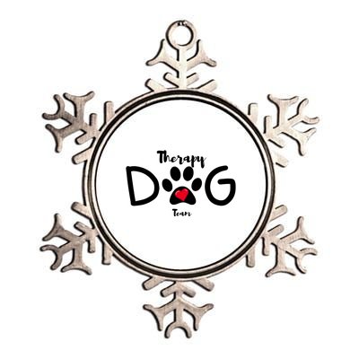 Therapy Dog Team Trending Design Metallic Star Ornament