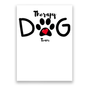 Therapy Dog Team Trending Design Poster