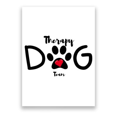 Therapy Dog Team Trending Design Poster