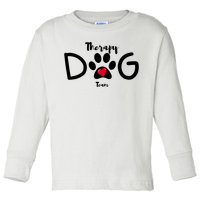 Therapy Dog Team Trending Design Toddler Long Sleeve Shirt