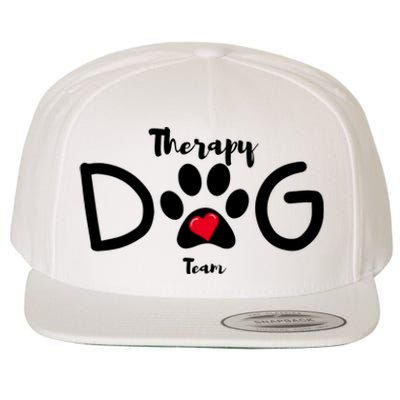 Therapy Dog Team Trending Design Wool Snapback Cap