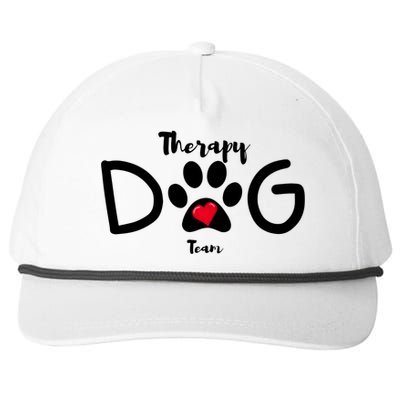 Therapy Dog Team Trending Design Snapback Five-Panel Rope Hat