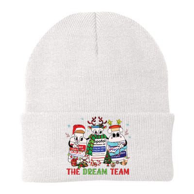 The Dream Team Intensive Care Unit Icu Rn Nurse Christmas Knit Cap Winter Beanie