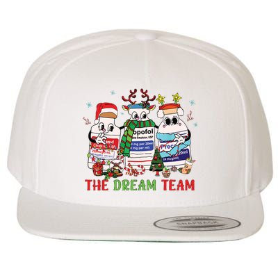 The Dream Team Intensive Care Unit Icu Rn Nurse Christmas Wool Snapback Cap