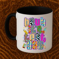 Test Day Teacher Motivation Rock The Test Bruh Its Test Day Mug