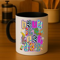 Test Day Teacher Motivation Rock The Test Bruh Its Test Day Mug