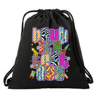 Test Day Teacher Motivation Rock The Test Bruh Its Test Day Drawstring Bag
