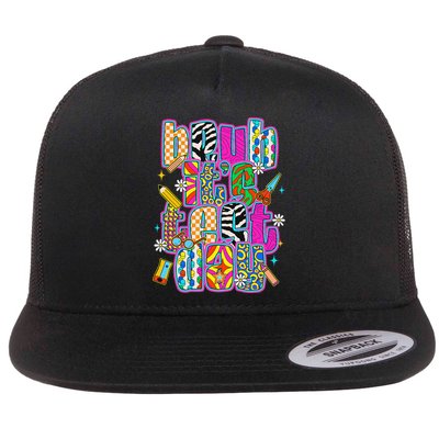 Test Day Teacher Motivation Rock The Test Bruh Its Test Day Flatbill Hat