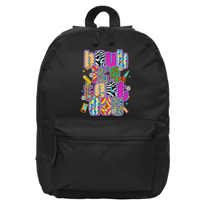 Test Day Teacher Motivation Rock The Test Bruh Its Test Day 16 in Basic Backpack