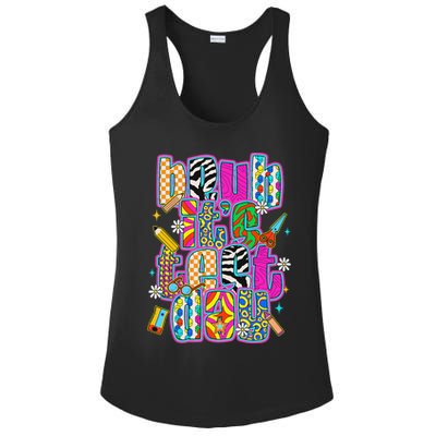 Test Day Teacher Motivation Rock The Test Bruh Its Test Day Ladies PosiCharge Competitor Racerback Tank