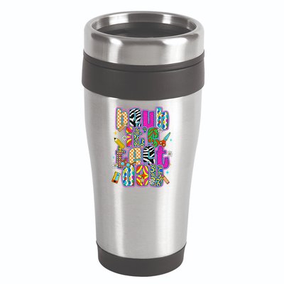 Test Day Teacher Motivation Rock The Test Bruh Its Test Day 16oz Travel Tumbler