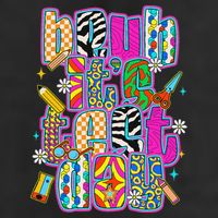 Test Day Teacher Motivation Rock The Test Bruh Its Test Day Large Microfiber Waffle Golf Towel