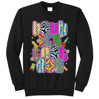 Test Day Teacher Motivation Rock The Test Bruh Its Test Day Tall Sweatshirt
