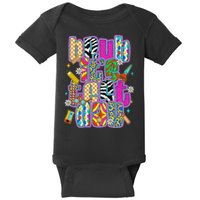 Test Day Teacher Motivation Rock The Test Bruh Its Test Day Baby Bodysuit