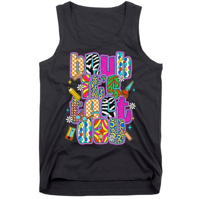 Test Day Teacher Motivation Rock The Test Bruh Its Test Day Tank Top