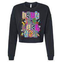 Test Day Teacher Motivation Rock The Test Bruh Its Test Day Cropped Pullover Crew