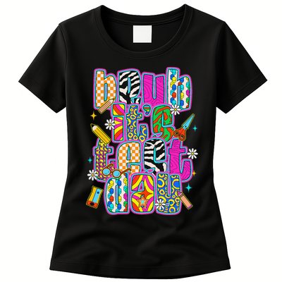 Test Day Teacher Motivation Rock The Test Bruh Its Test Day Womens T-Shirt