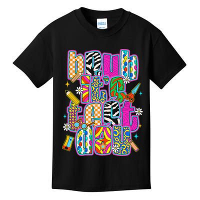 Test Day Teacher Motivation Rock The Test Bruh Its Test Day Kids T-Shirt